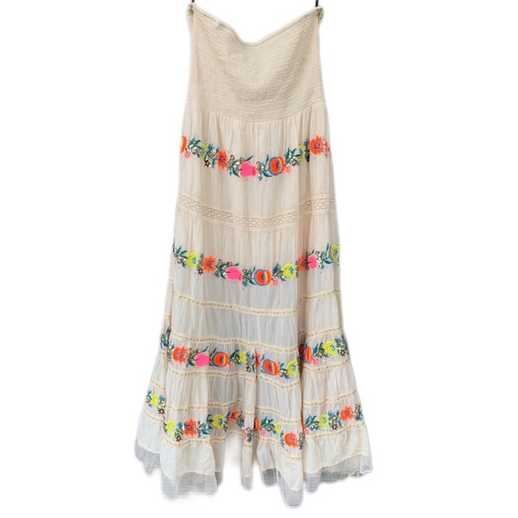 Boston Proper Neon Pop Strapless Dress - Picture 5 of 14